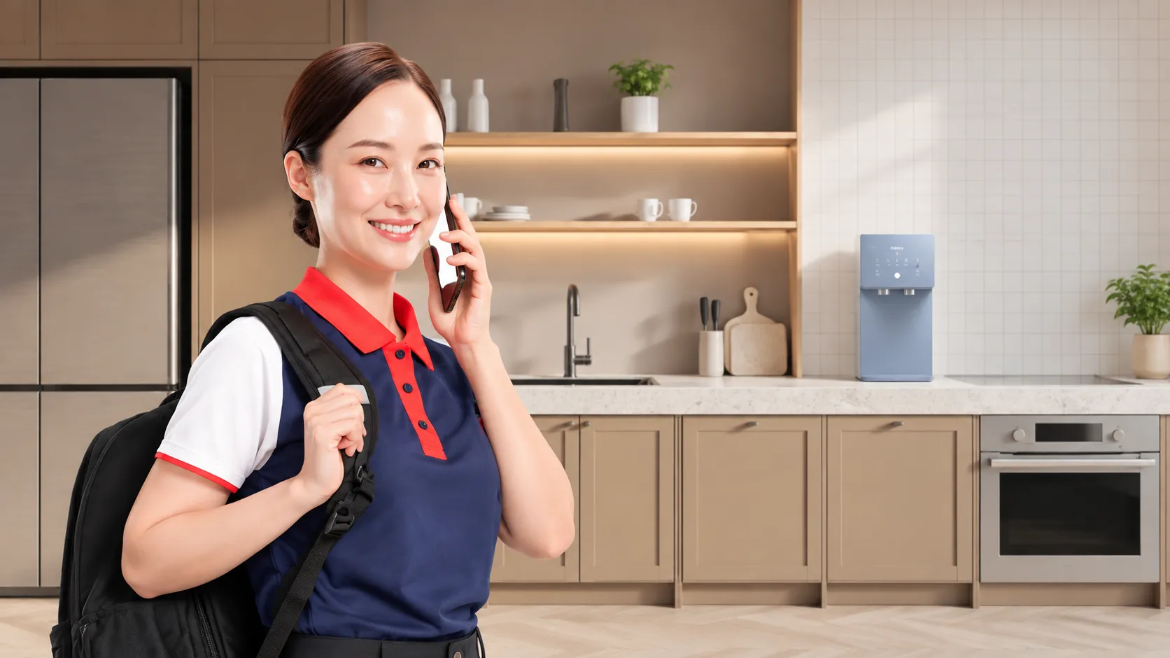 ทีมบริการให้คำแนะนำการใช้งานเครื่องกรองน้ำ Coway